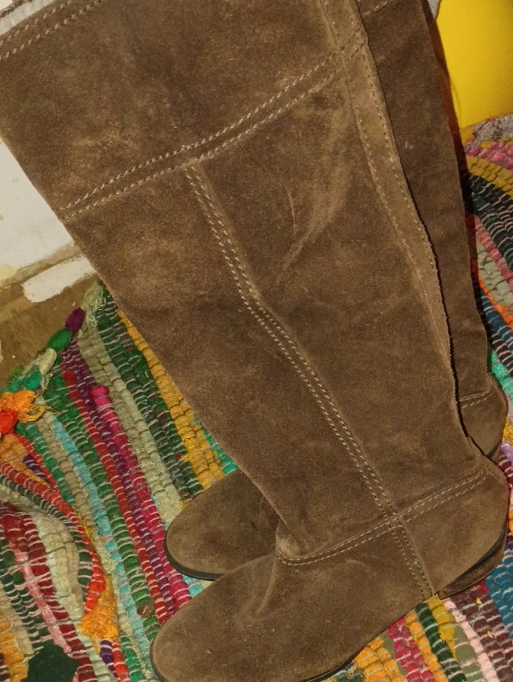 Nine West Chocolate Brown Over-the-Knee Suede Boots